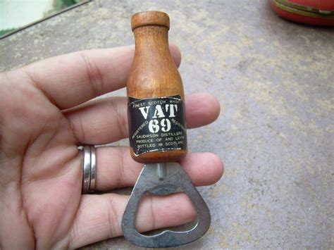 Vintage wooden VAT 69 Bottle opener | Etsy