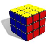 Rubik's cube vector drawing | Free SVG