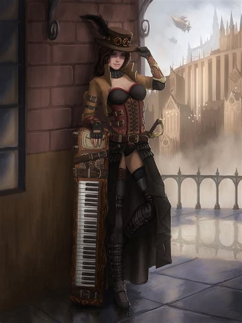 [Art] Steampunk bard! : r/DnD