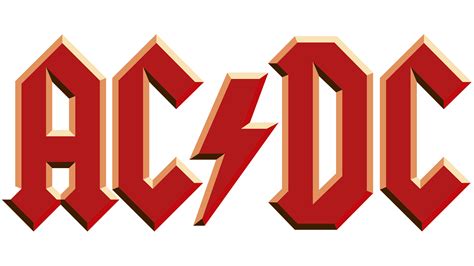 ACDC Logo Red transparent PNG - StickPNG