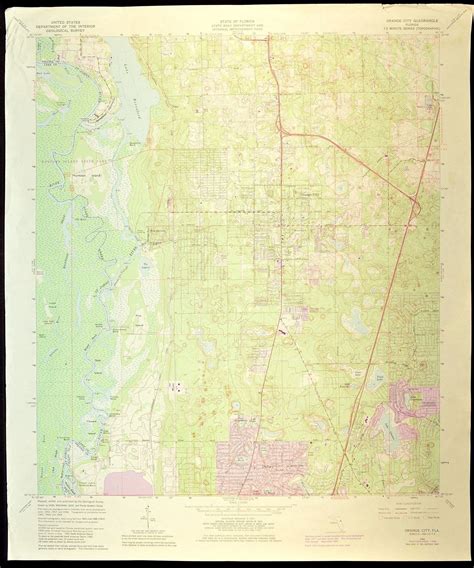 Orange City Map of Debary Florida Art Print Wall Decor LARGE | Etsy | Florida art, Orange city ...