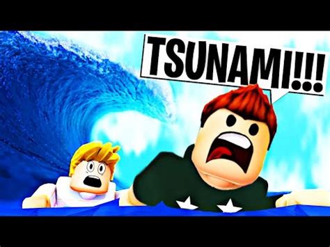 ROBLOX TSUNAMI SIMULATOR WE HAVE TO SURVIVE LEVEL 100 TSUNAMI - YouTube