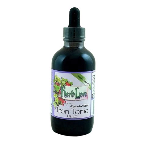 Herb Lore Organic Liquid Iron Supplement - Non-Alcohol - 4 Ounces - Non ...