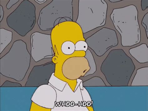 Homer Simpson Whoo Hoo GIF - Homer Simpson Whoo Hoo Yes - Discover & Share GIFs | Homer simpson ...