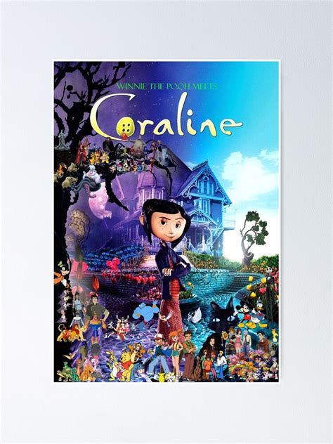 "coraline movie poster" Poster for Sale by latimeralene | Redbubble