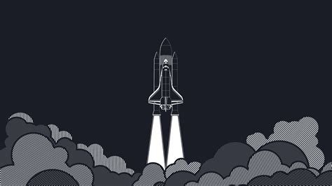 Space Shuttle Launch Minimalist 4K #2764