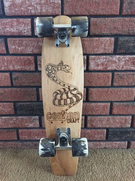 Customized penny board by CorbanCraft on Etsy