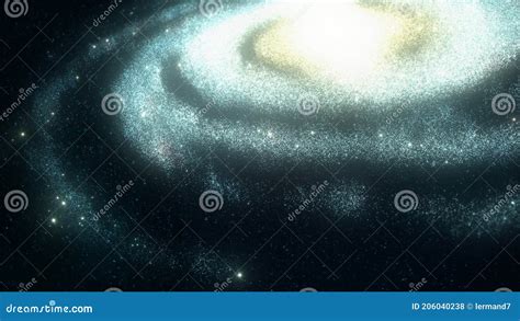 Milky Way Galaxy Arms Close Up Tilt Shift Stock Illustration ...