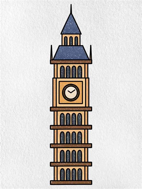 How to Draw Big Ben - HelloArtsy