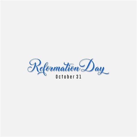 Premium Vector | Reformation day logo