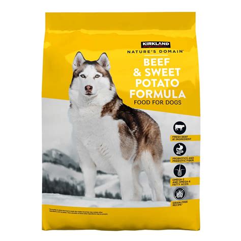 Kirkland Signature Nature’s Domain Beef & Sweet Potato Dog Food 35 lb. - Walmart.com