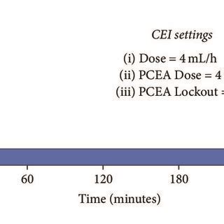 Pump settings in the (a) programmed intermittent epidural bolus (PIEB ...