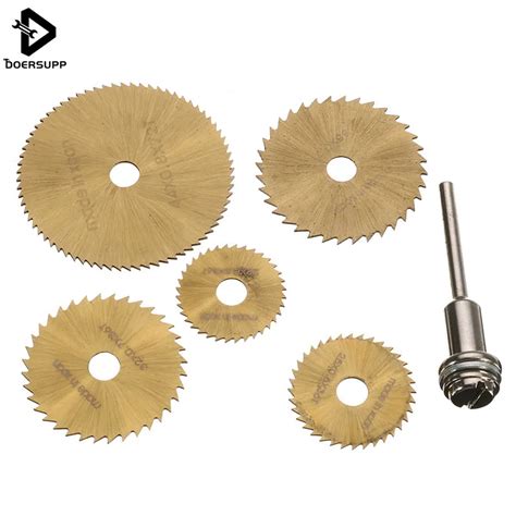 6pcs HSS Circular Saw Blades Set for Dremel Rotary Tools High Speed ...