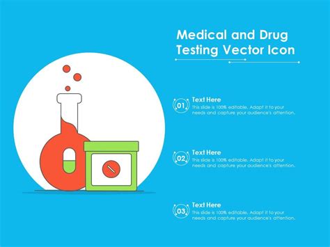 Medical And Drug Testing Vector Icon Ppt PowerPoint Presentation Model ...