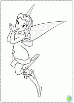 Tinkerbell in The Secret of Wings coloring pages- DinoKids.org