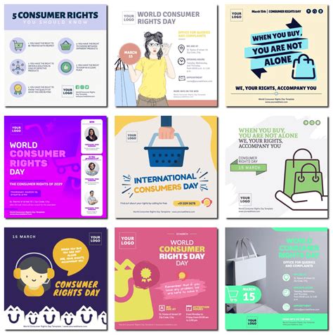 World Consumer Rights Day Poster Templates