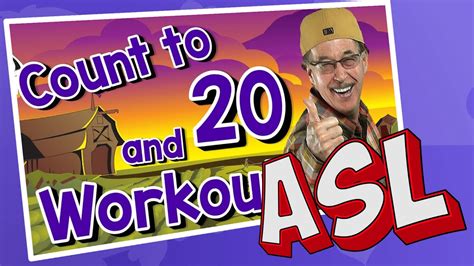 Count to 20 and Workout | ASL Version | Jack Hartmann Counting Song - YouTube