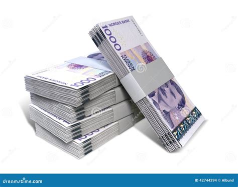 Norwegian Krone Notes Bundles Stack Stock Photo - Image: 42744294