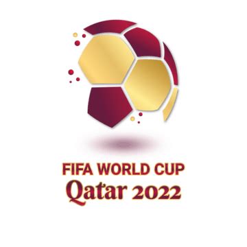 the logo for the soccer world cup qatar, with red and gold shapes on it