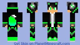 Green Wolf Hoodie Minecraft Skin