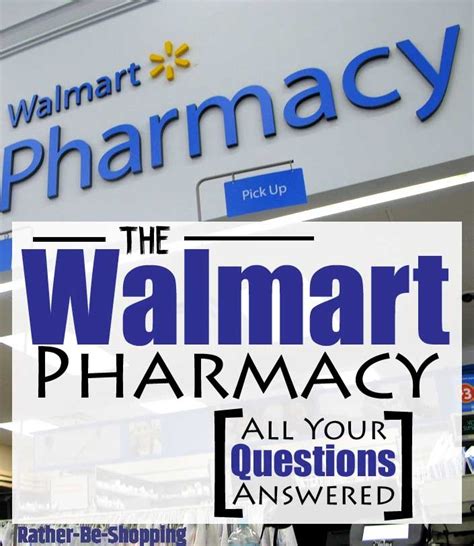 Walmart Pharmacy: We Answer All Your Pharmacy Questions