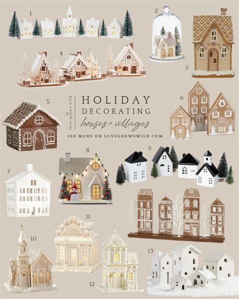 Holiday Decorating | Christmas Houses and Villages - Love Grows Wild