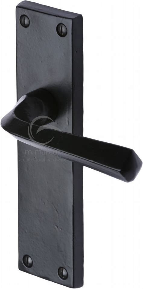 M.Marcus FB2510 Black Iron Rustic Door Handle Lever Latch Bridgnorth Design | Door handles ...