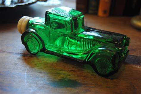 Green Car/Avon Bottle/Vintage Cologne Bottle Mens Green