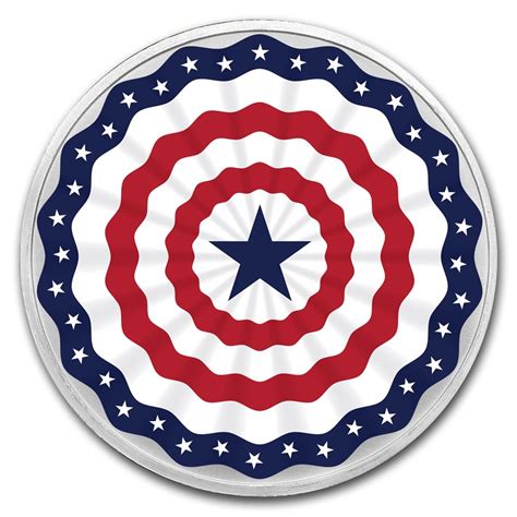 Buy 1 oz Silver Colorized Round - APMEX (Americana) | APMEX