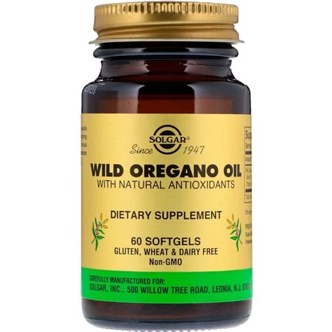 Solgar, Wild Oregano Oil, 60 Softgels | By iHerb