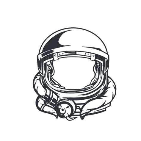 Space Oddity Astronaut Helmet Badge Transparent PNG & SVG Vector