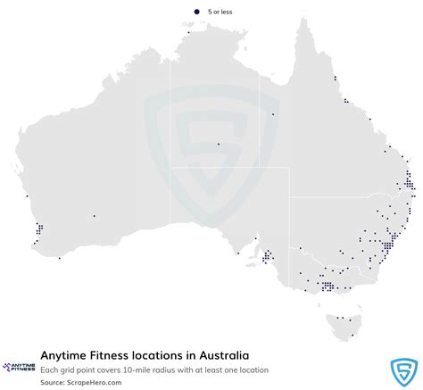 Number of Anytime Fitness locations in Australia in 2024 | ScrapeHero