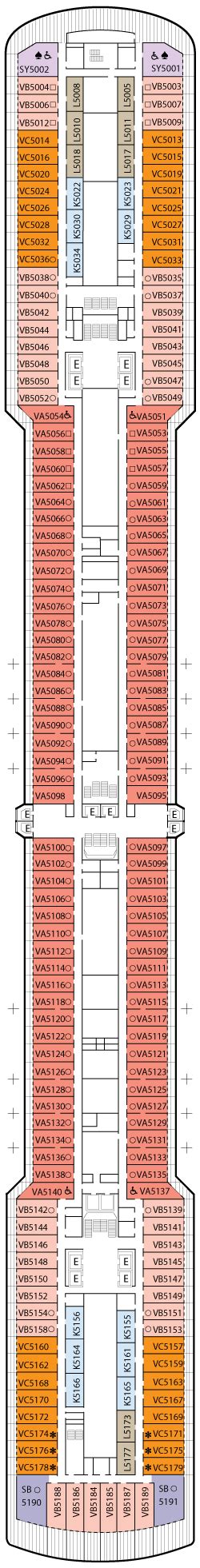 Westerdam - Holland America Line - Deck Plans - Cruiseline.com