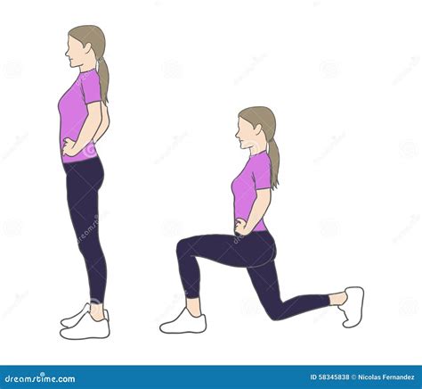 Lunges Stock Illustrations – 386 Lunges Stock Illustrations, Vectors ...