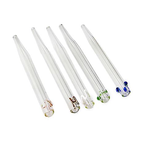 Clear Dab Straw w/ Color Accents (5 Pack) - JKD Brands