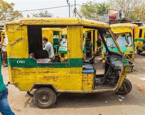 Old Tuk Tuk Rickshaw in Delhi during the Day Editorial Image - Image of ...