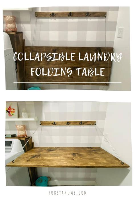 Collapsible Laundry Folding Table | Hubsy and Me | Laundry room decor diy, Laundry room diy ...