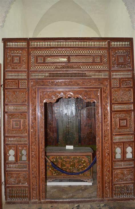Sfax, Dar Jellouli, carved wooden furniture (4) | Richard Mortel | Flickr