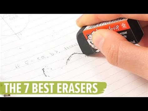 The 7 Best Erasers - YouTube