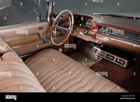 1959 Cadillac Coupe De Ville interior Stock Photo - Alamy