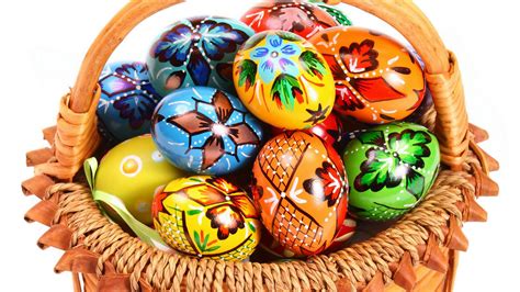 Download wallpaper 1920x1080 easter, egg, basket full hd, hdtv, fhd, 1080p hd background