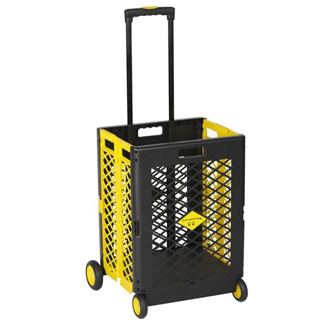 KARMAS PRODUCT Rolling Crate Folding Grocery Shopping Cart with Wheels ...