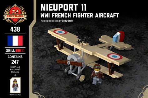 Nieuport 11 - WWI French Fighter Aircraft - Brickmania Toys