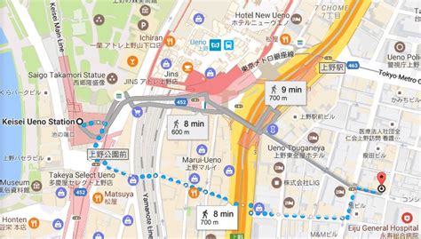 Keisei Ueno Station Map