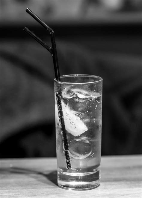 Gin & Tonic Black And White Free Stock Photo - Public Domain Pictures