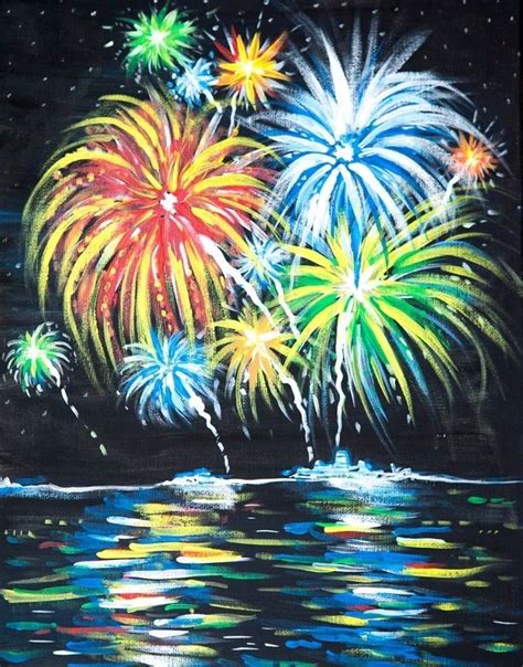 Fireworks Art | Night Sky Reflection