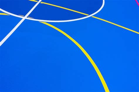 Premium Photo | Intense blue basketball court background