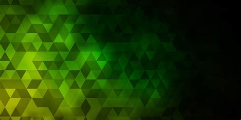 Dark Green, Yellow vector pattern with polygonal style. 6213261 Vector ...