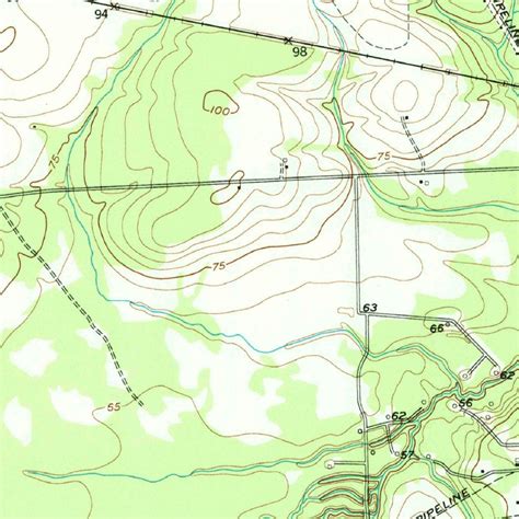 Kountze, TX (1955, 62500-Scale) Map by United States Geological Survey | Avenza Maps