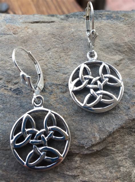 Sterling Celtic Earrings, Irish Celtic Earrings, Celtic Dangles, Irish Jewelry, Silver Celtic ...